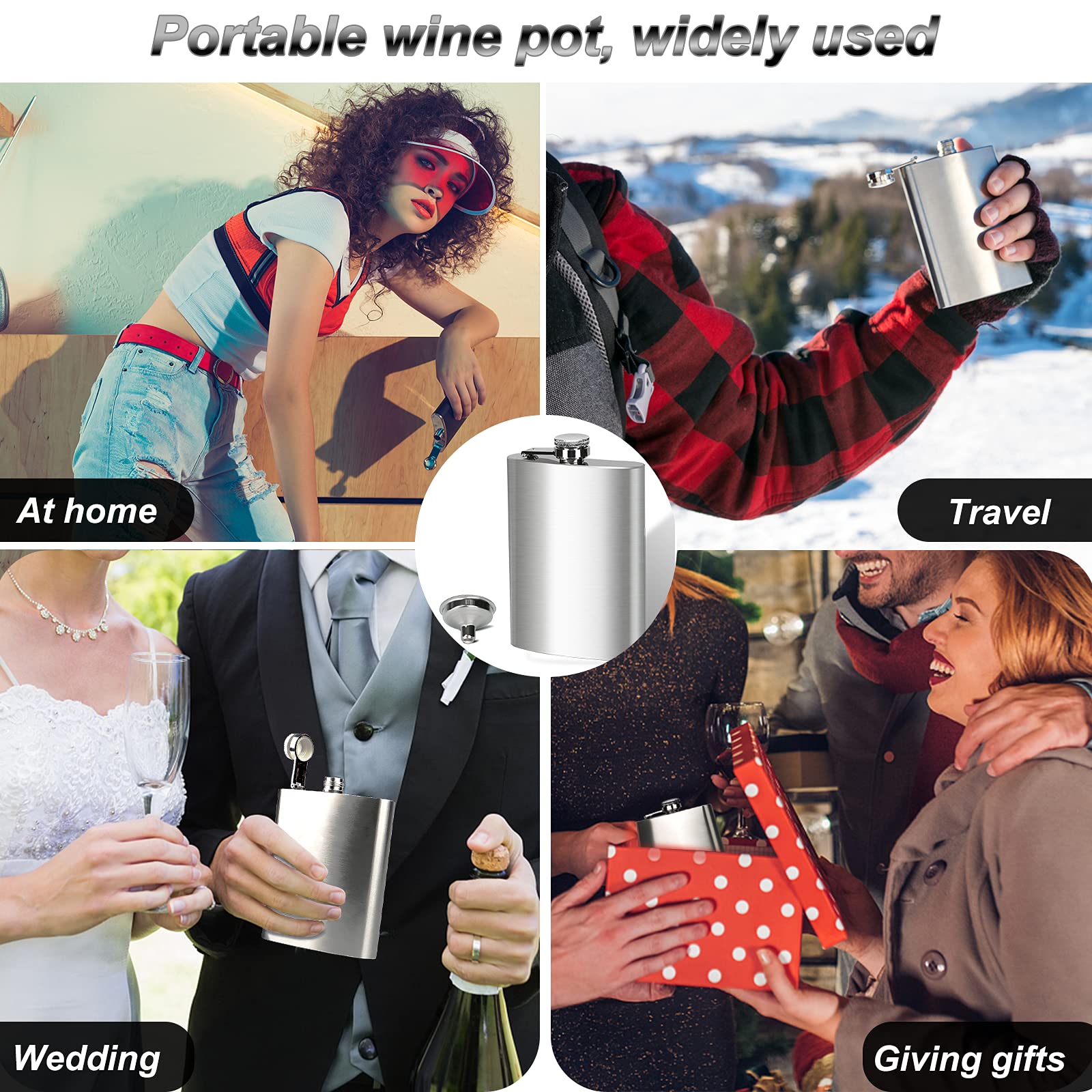 BEDEONE gift ready flask ideal for celebrations and outdoor lovers
