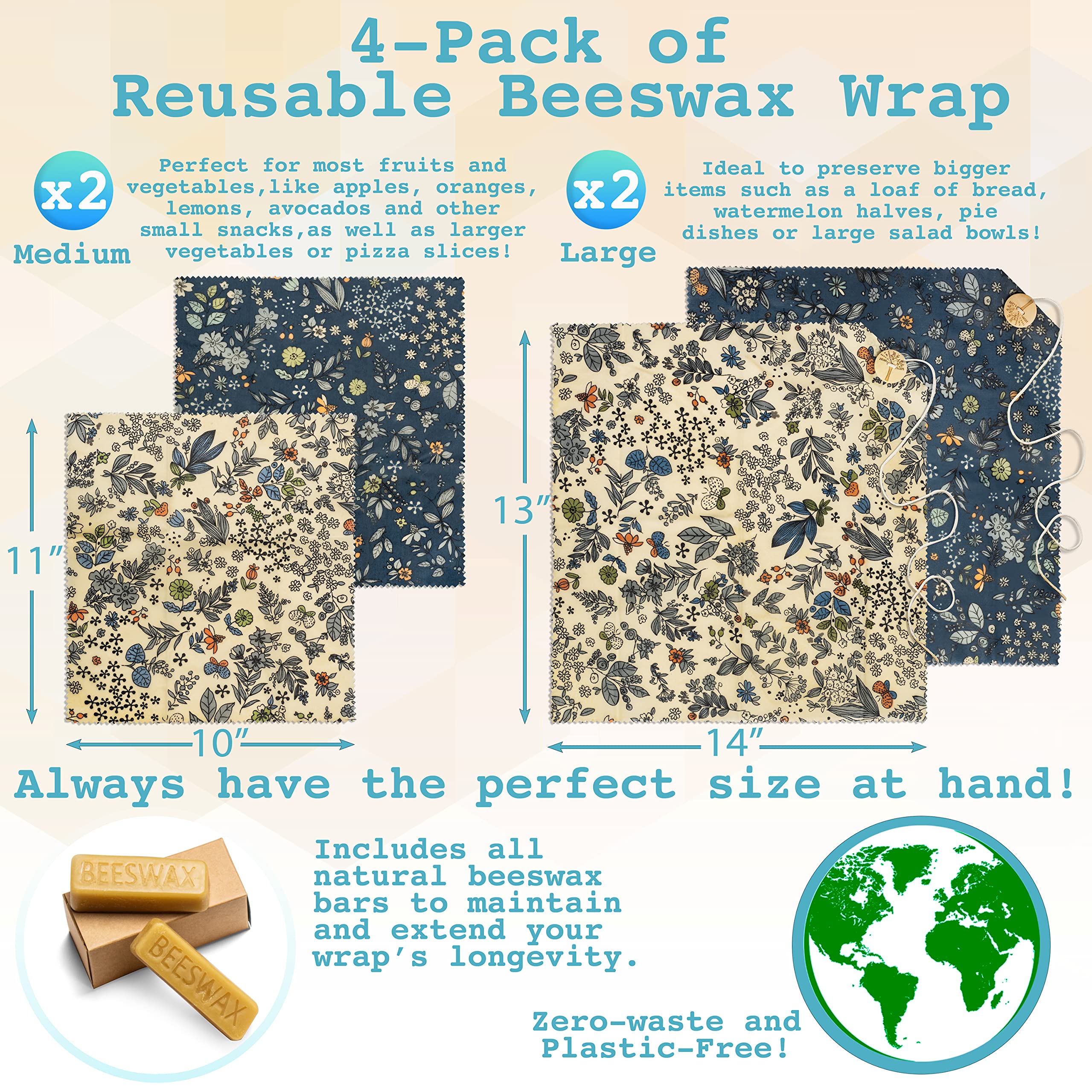 Bee Carefree wraps easy to clean with cold water
