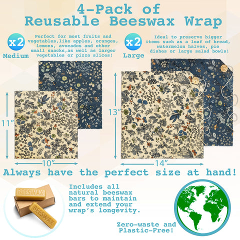 Bee Carefree wraps easy to clean with cold water
