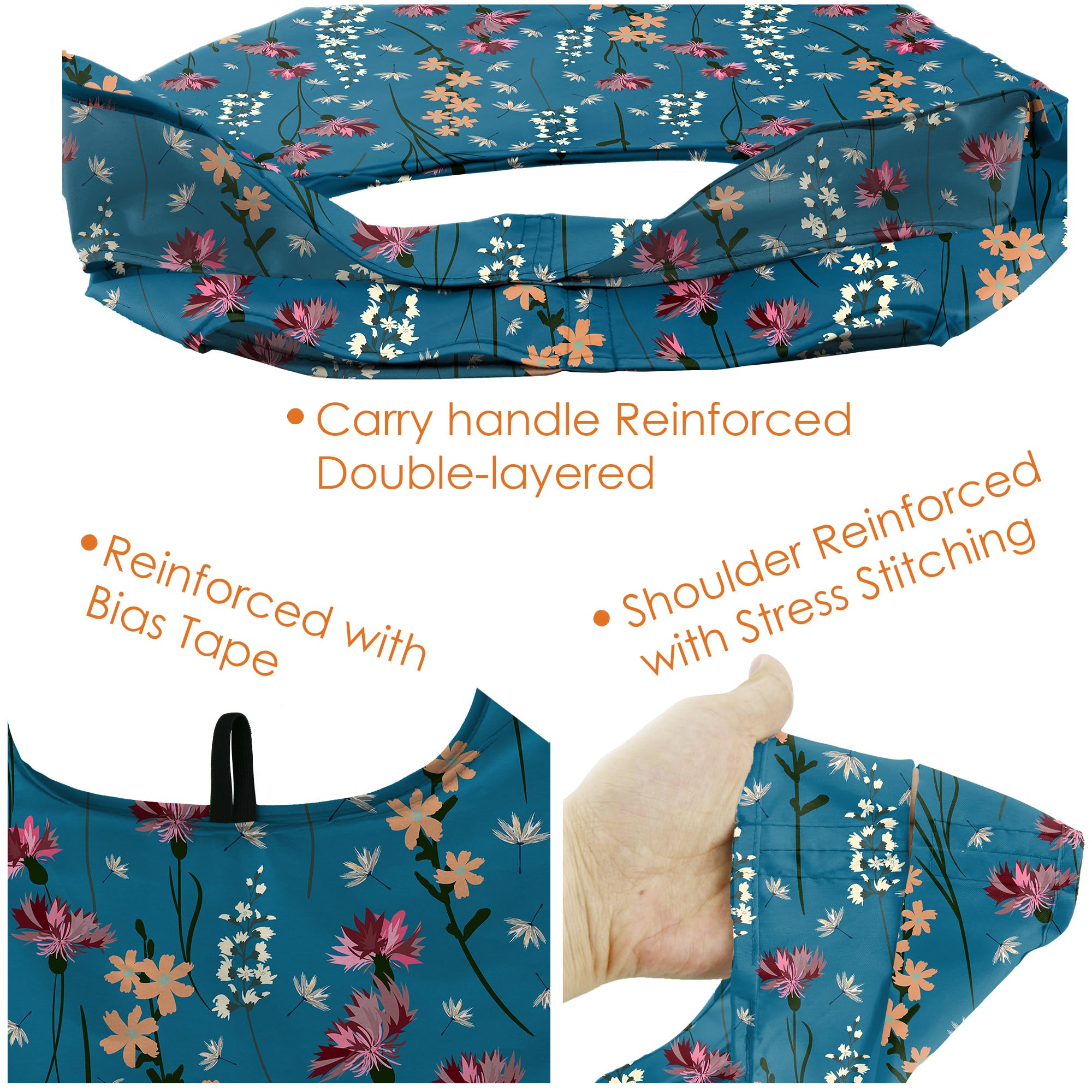 BeeGreen tote leaf motif pattern suits daily errands