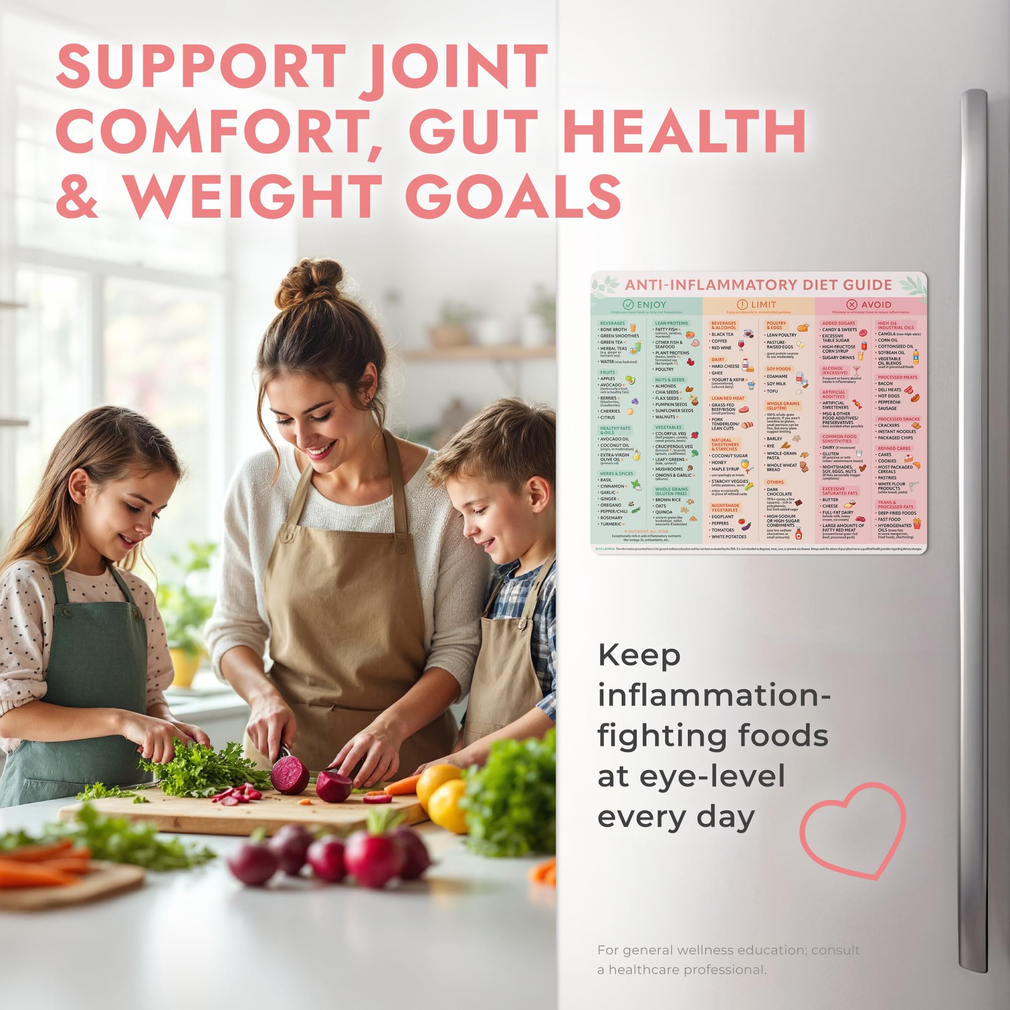 Beech & Lambert fridge reference helps keep inflammation-friendly options in view.