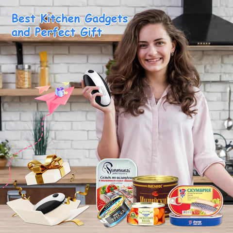 BeEcone Electric Can Opener ergonomic design reduces hand strain.