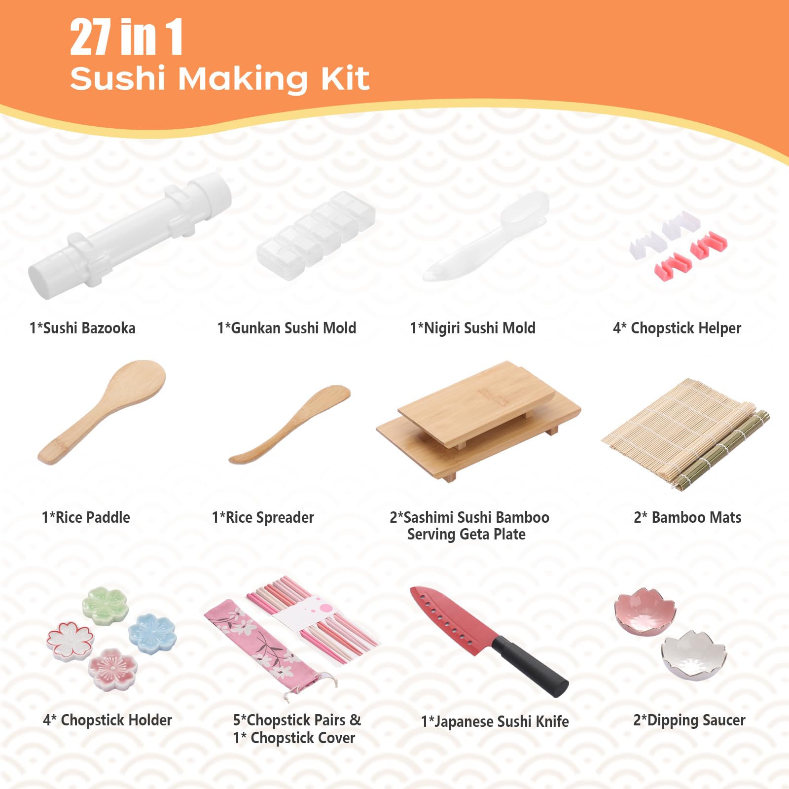 Beegofly sashimi bamboo plate for stylish homemade sushi and sashimi