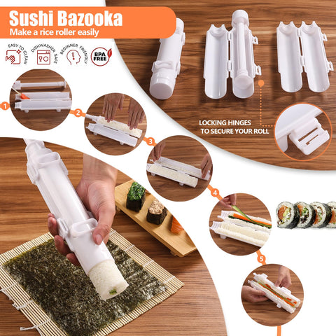 Beegofly sushi knife with sharp, precise cuts for fresh sushi