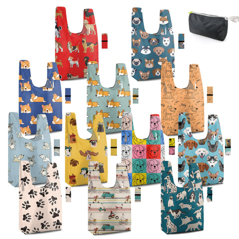 BeeGreen Animal reusable tote bag with 50lb capacity for groceries.