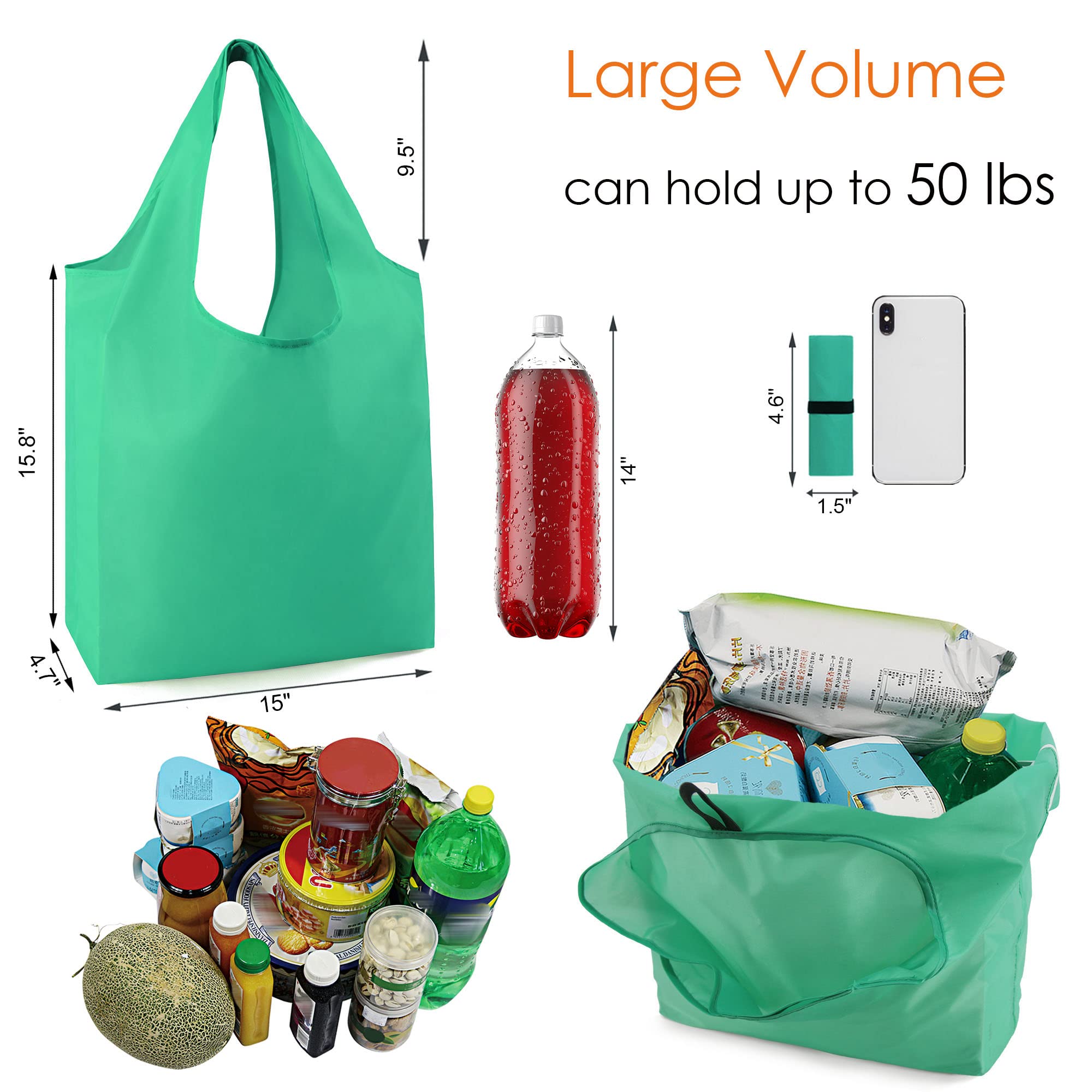 BeeGreen colorful ten-pack bags ready for organized shopping