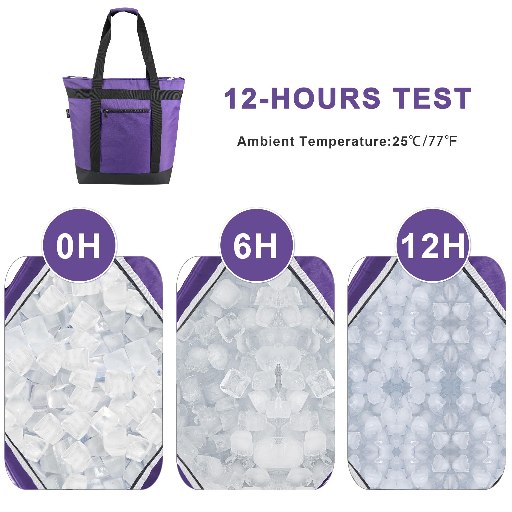 BeeGreen insulated tote for lunch keeps items cold during daily commute.