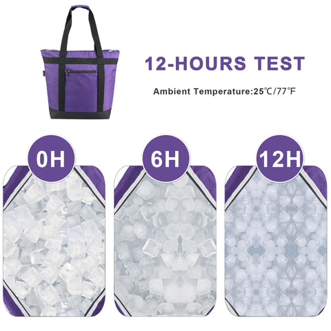 BeeGreen insulated tote for lunch keeps items cold during daily commute.