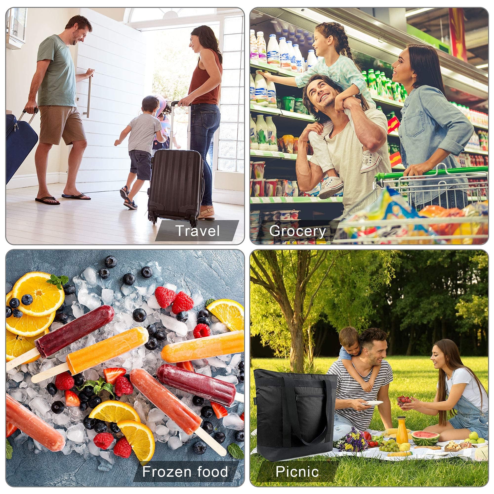 BeeGreen cooler bag hot-and-cold capability supports meals on trips.