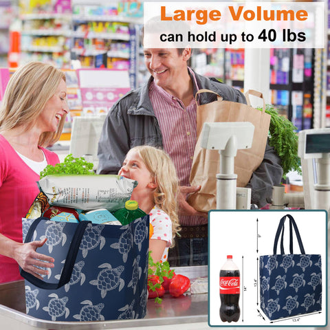 BeeGreen easy-clean reusable totes ready for wipe-down after shopping or picnics.