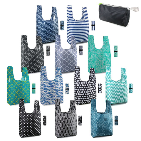 BeeGreen foldable tote shown in compact storage for on-the-go shopping.