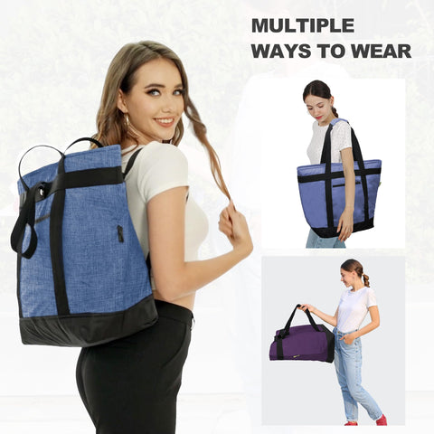 BeeGreen collapsible cooler bag folds flat for compact storage