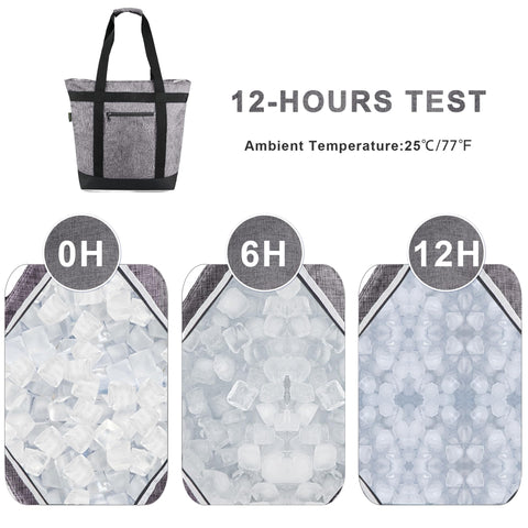 BeeGreen large-capacity cooler bag holds over 50 lbs for groceries
