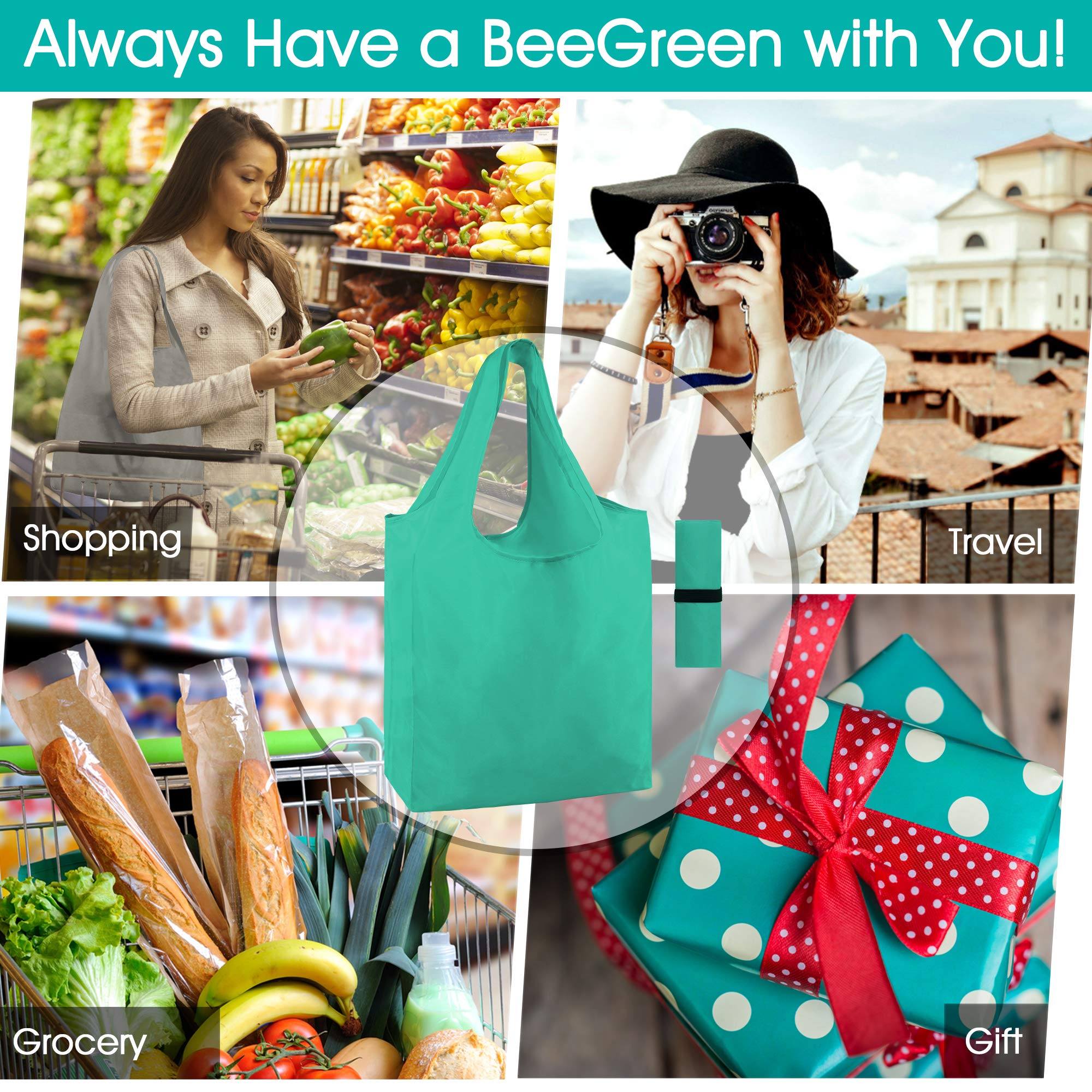 BeeGreen machine washable tote for quick cleanup after shopping