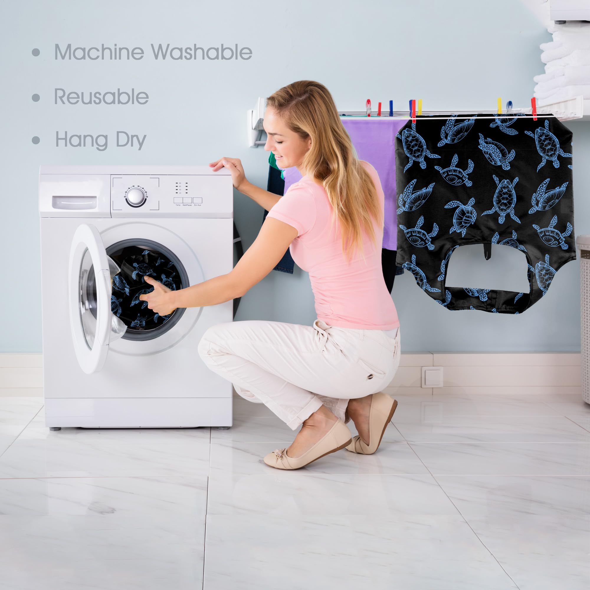 BeeGreen Machine washable tote bags for quick cleanup and reuse.