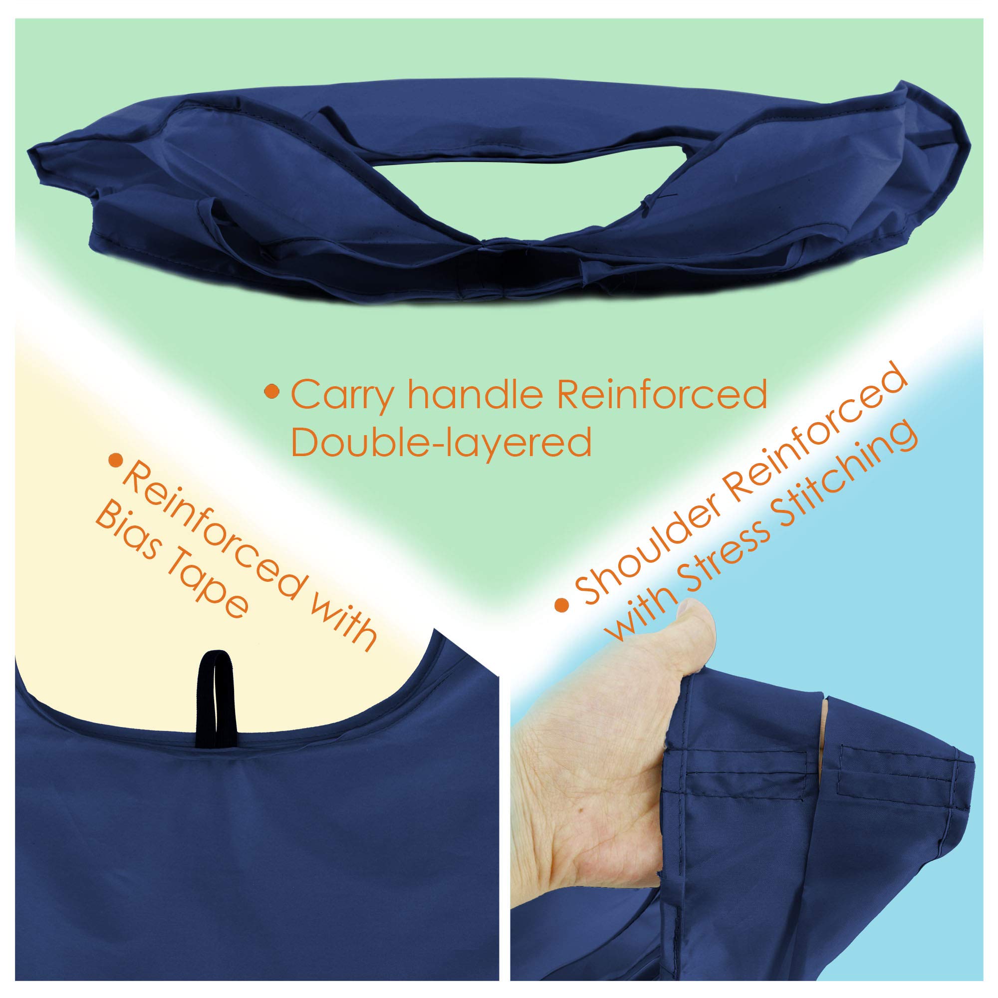 BeeGreen machine-washable tote bags for easy cleaning after trips.