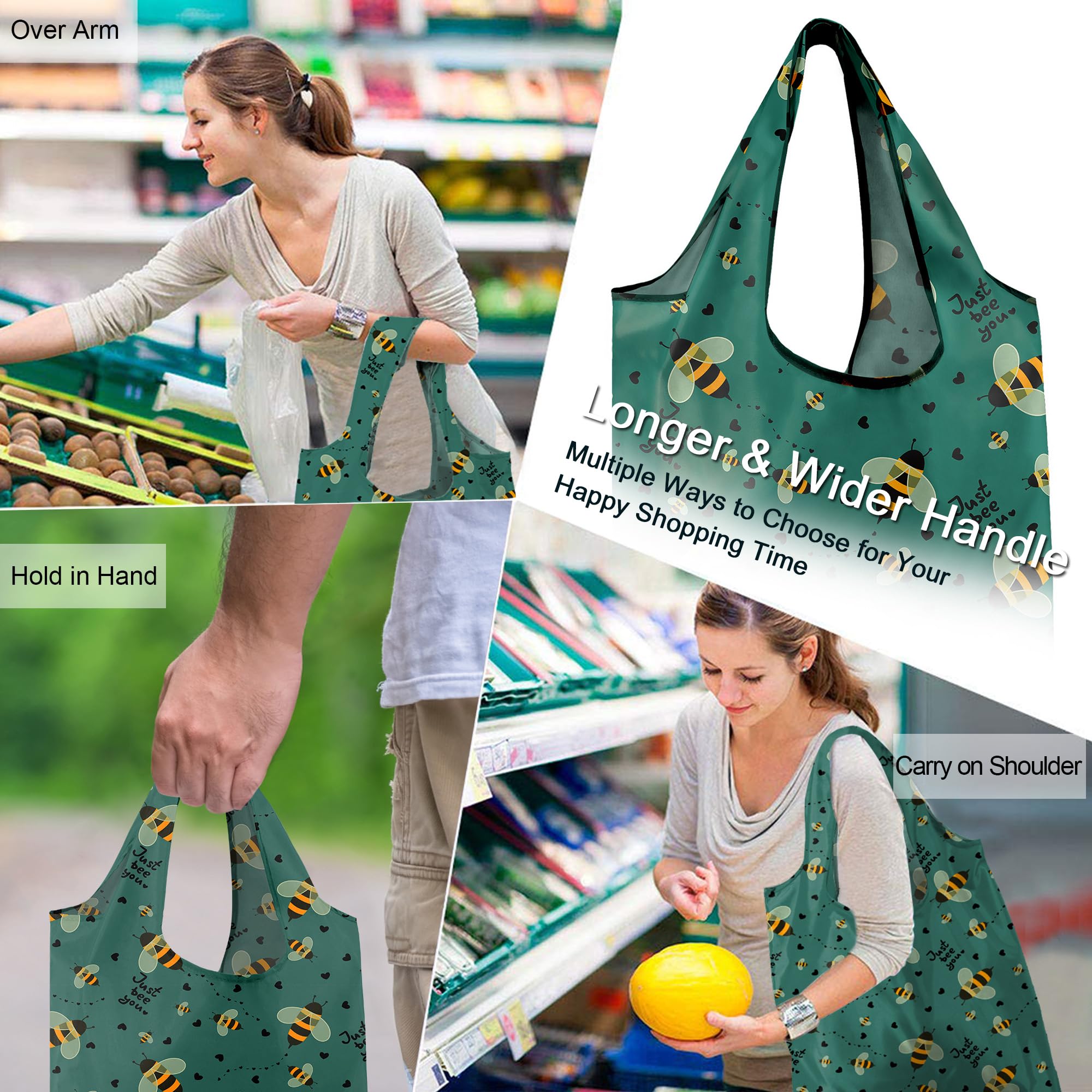 BeeGreen multi-use tote ideal for groceries, picnics, and events.
