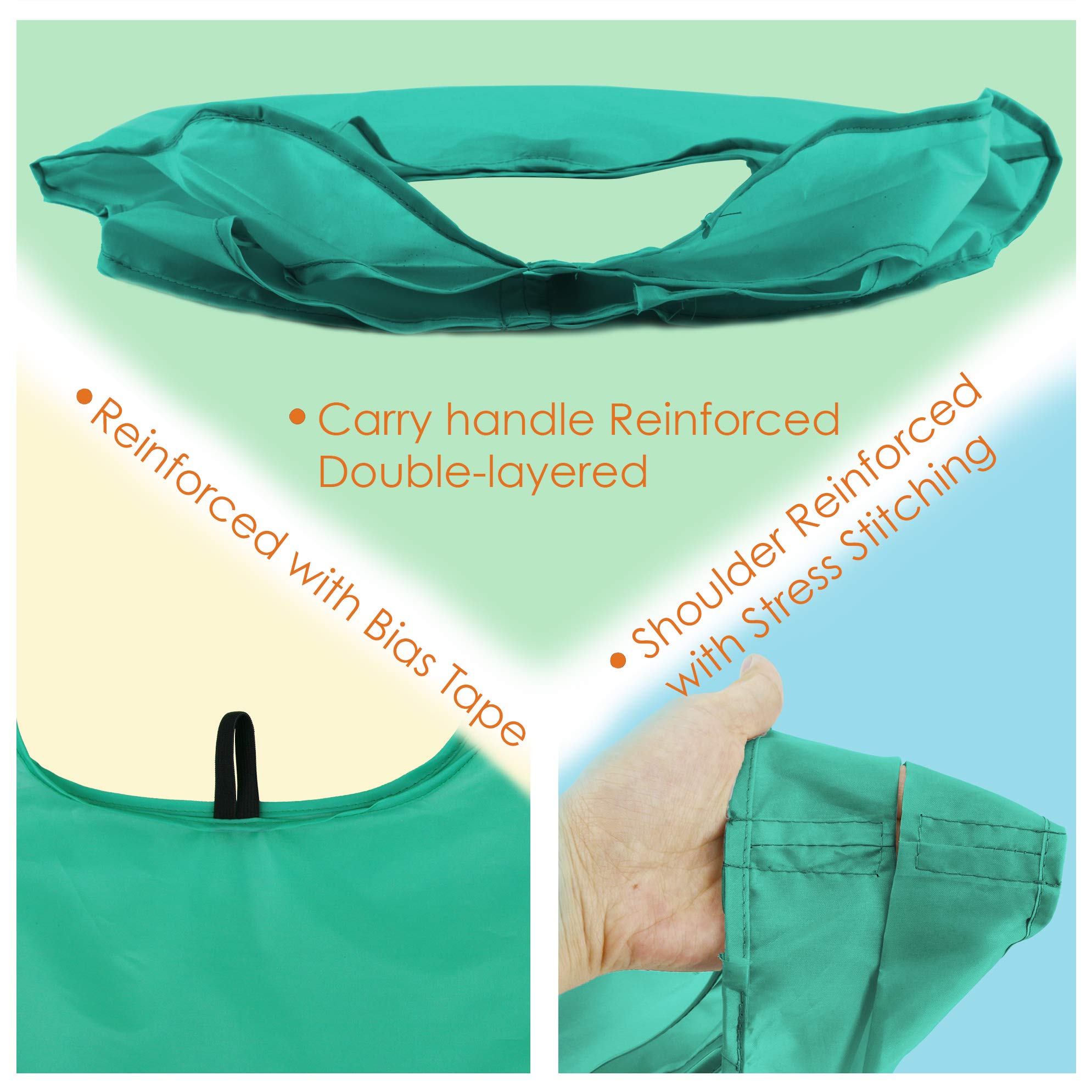 BeeGreen reinforced seams with bias tape ensure durable loads