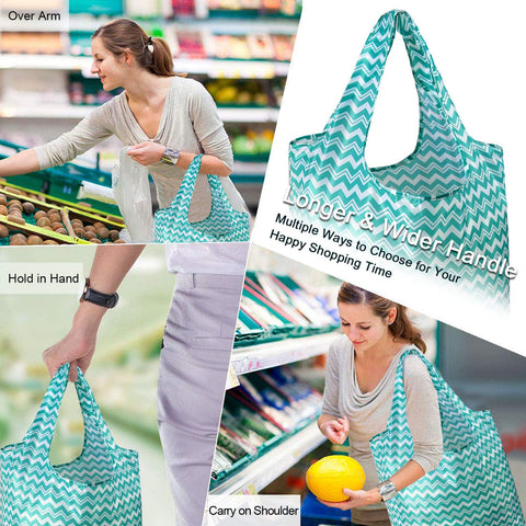 BeeGreen separate zippered storage pouch keeps folded bags organized.
