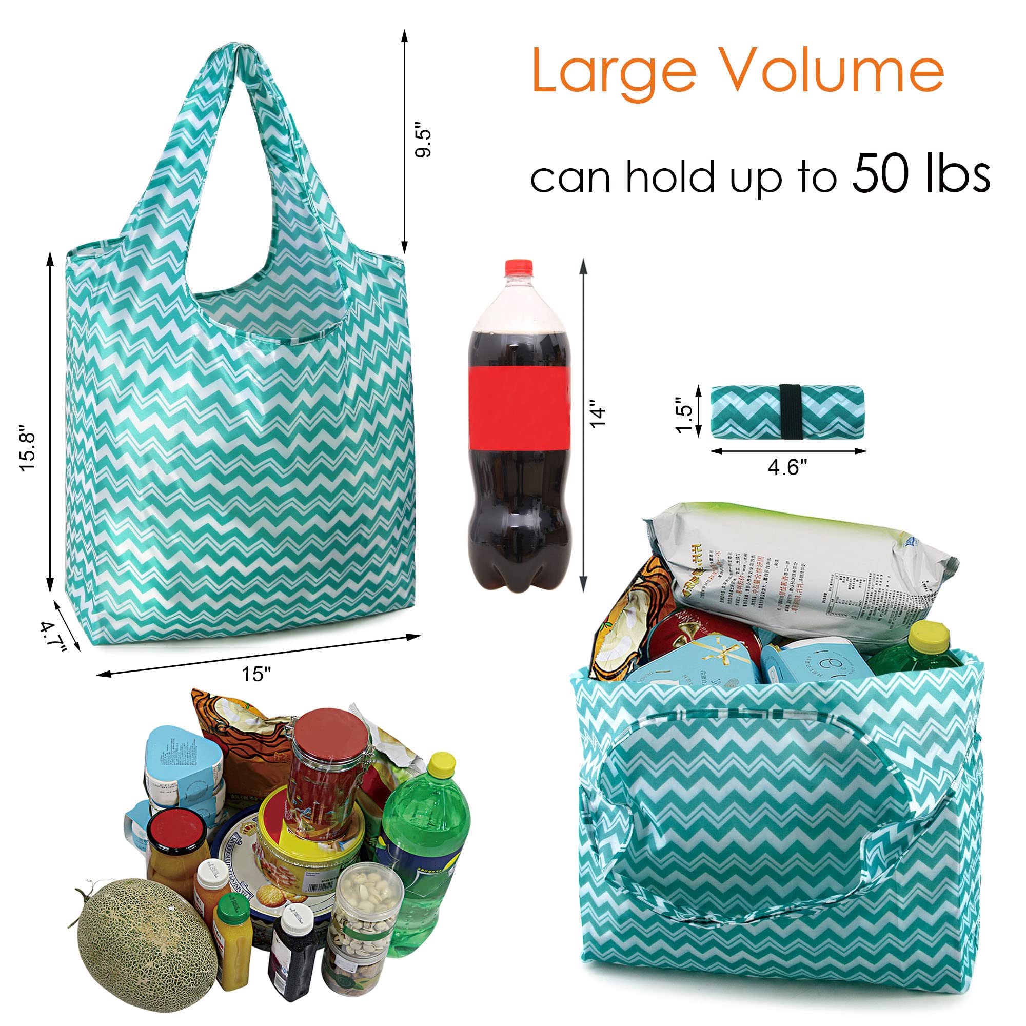 BeeGreen xlarge capacity bags ideal for groceries and bulk items.