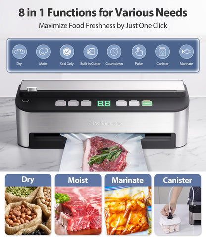 Beelicious Pro PressFree 85KPa suction delivers powerful vacuum performance.