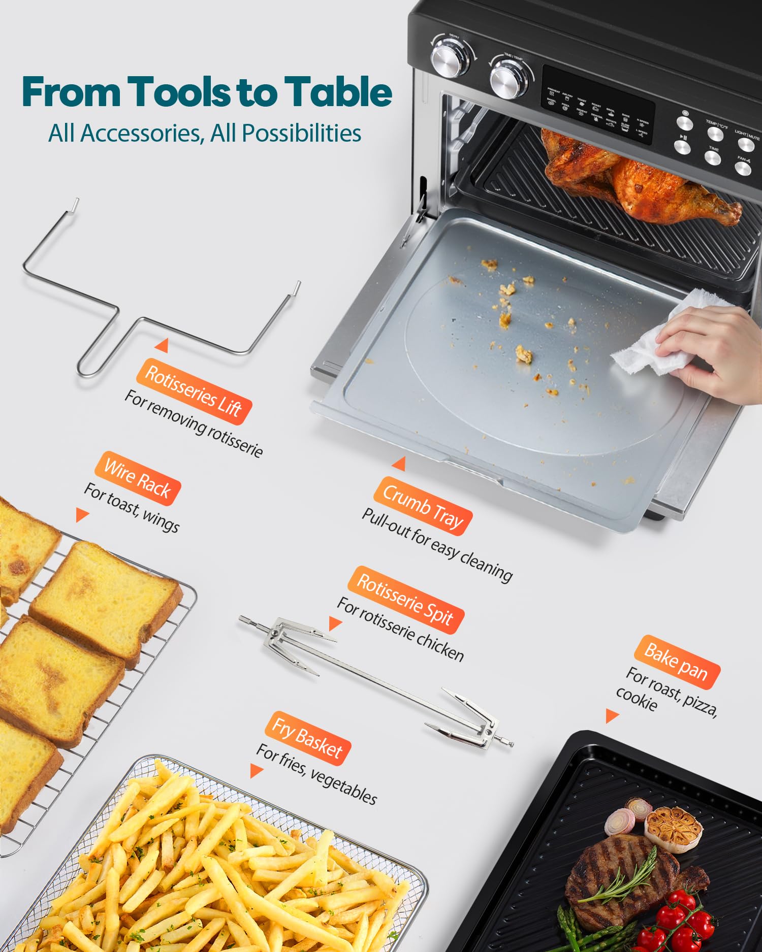 Beelicious Pro 28QT with HeatWave convection for consistent heat.