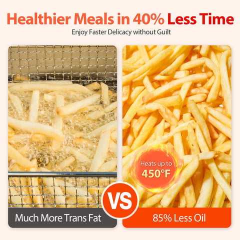 Beelicious Pro 360° airflow IQTemp for consistently crispy meals