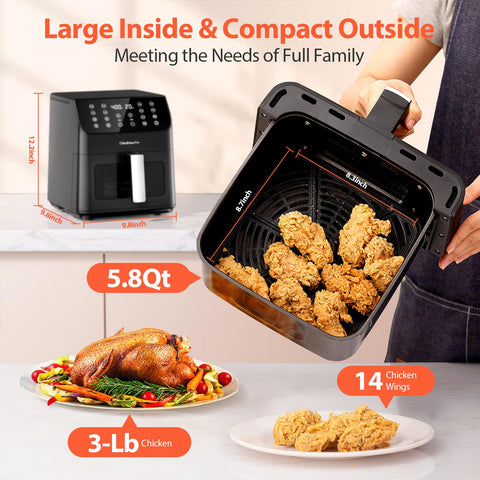 Beelicious Pro crisper plate delivers extra crispness for fried-style results.