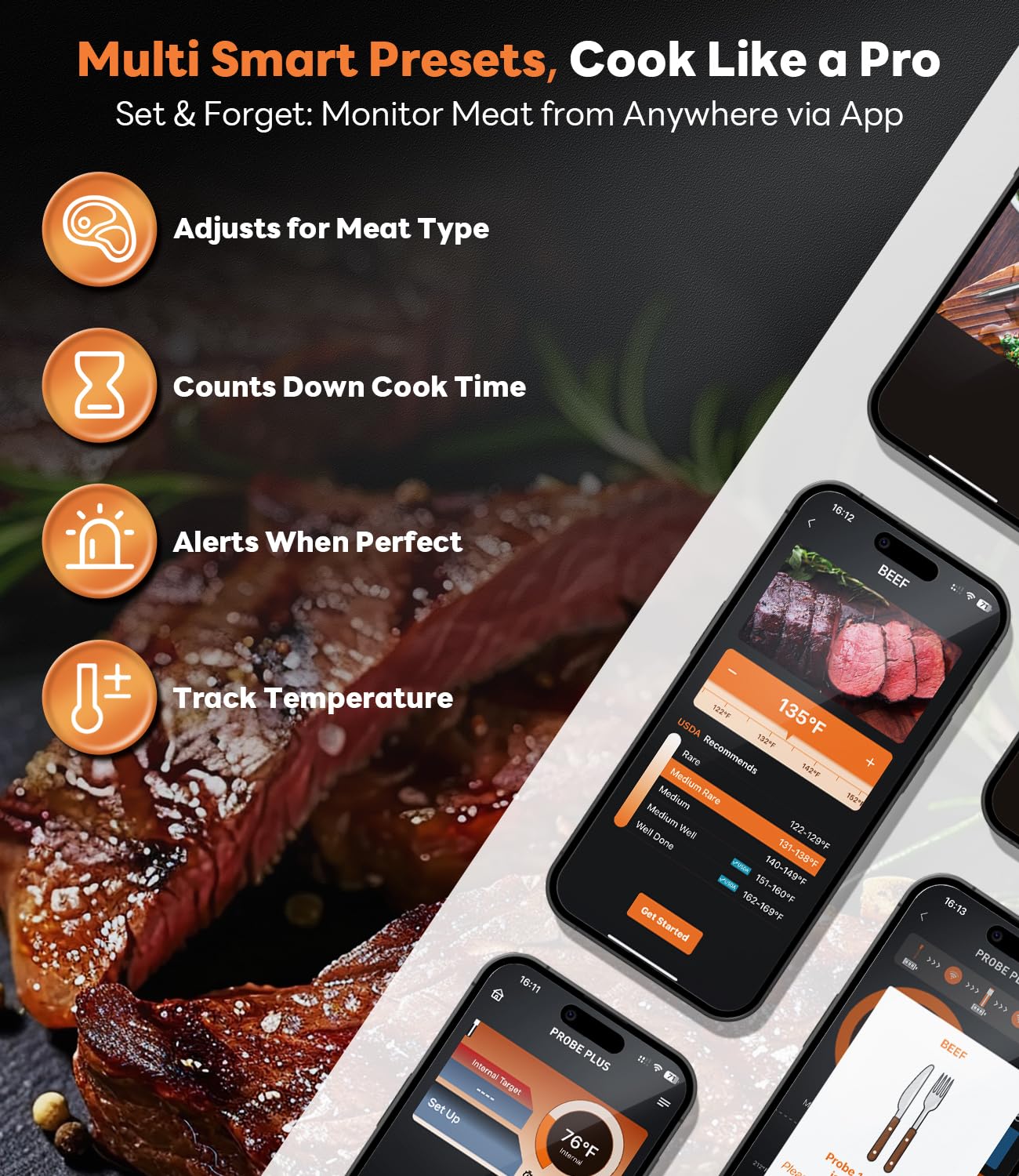 Beelicious Pro dual sensors deliver accurate ambient and internal temperatures