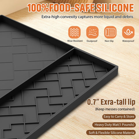 Beenxmyy silicone mat heat-resistant surface protects tables from heat and condensation.