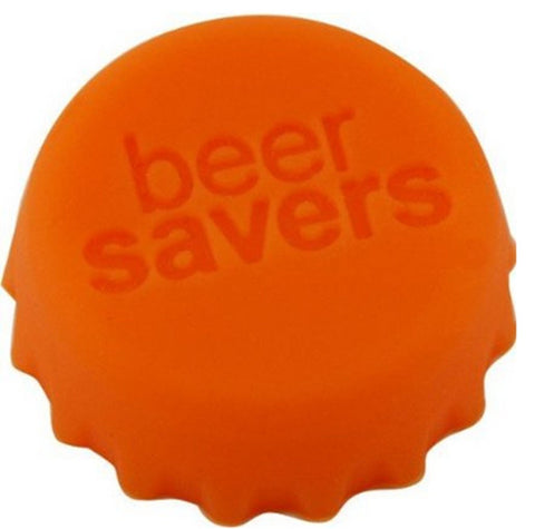 Beer Savers silicone bottle caps on a bottle, preserving beer freshness after opening.