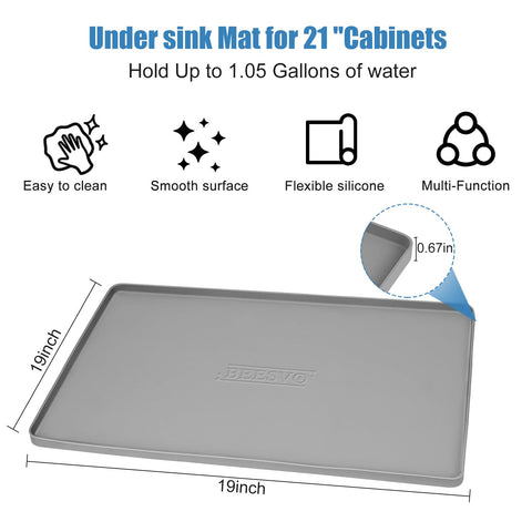 BeesVo kitchen cabinet protector liner under sink