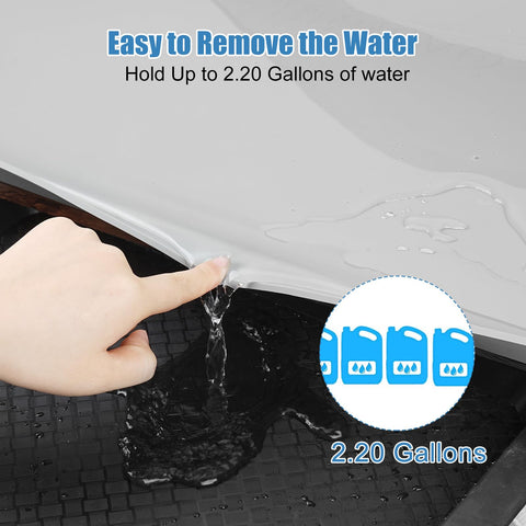 BeesVo silicone under-sink mat is easy to wipe clean after leaks.