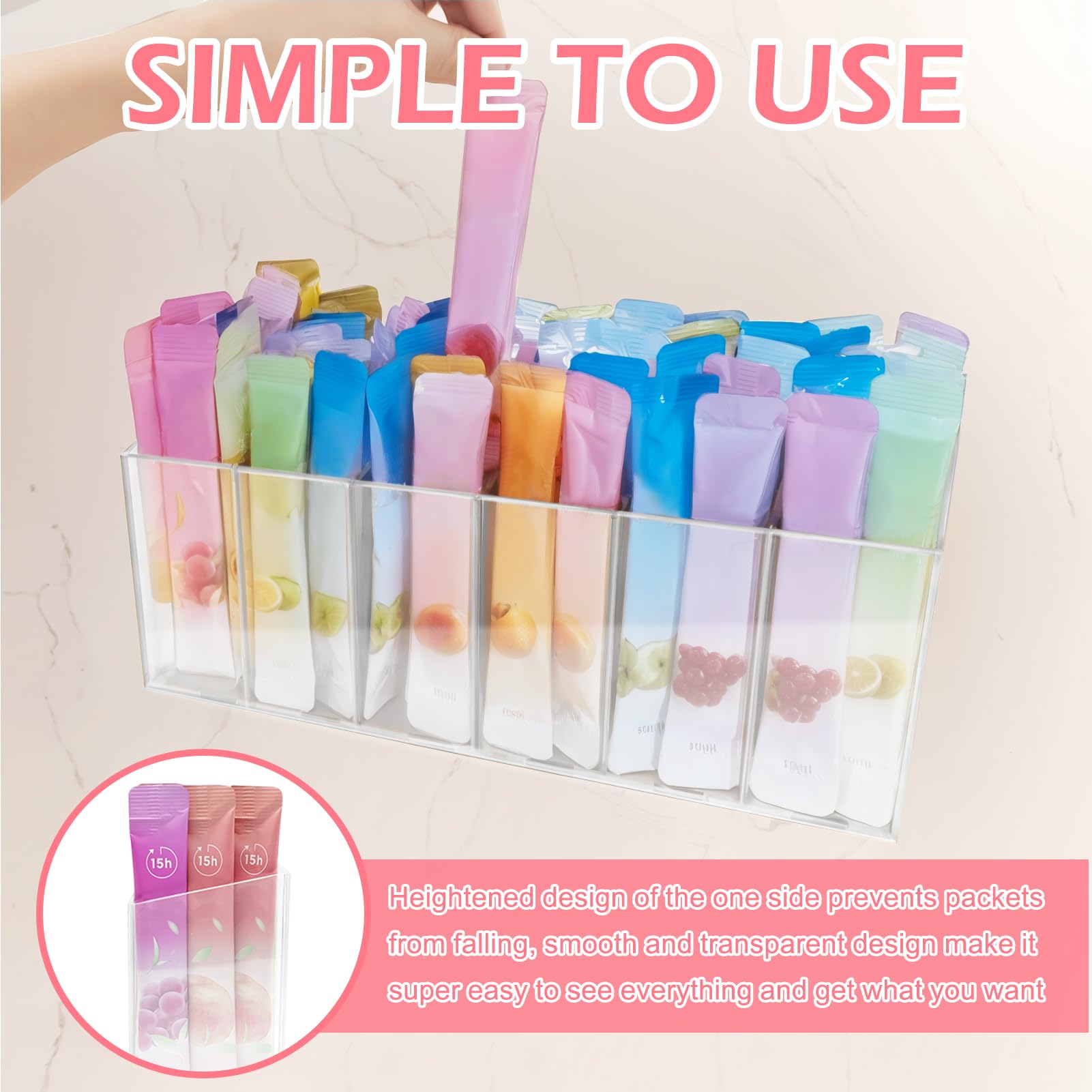 beeurptnr transparent storage design lets you see contents at a glance