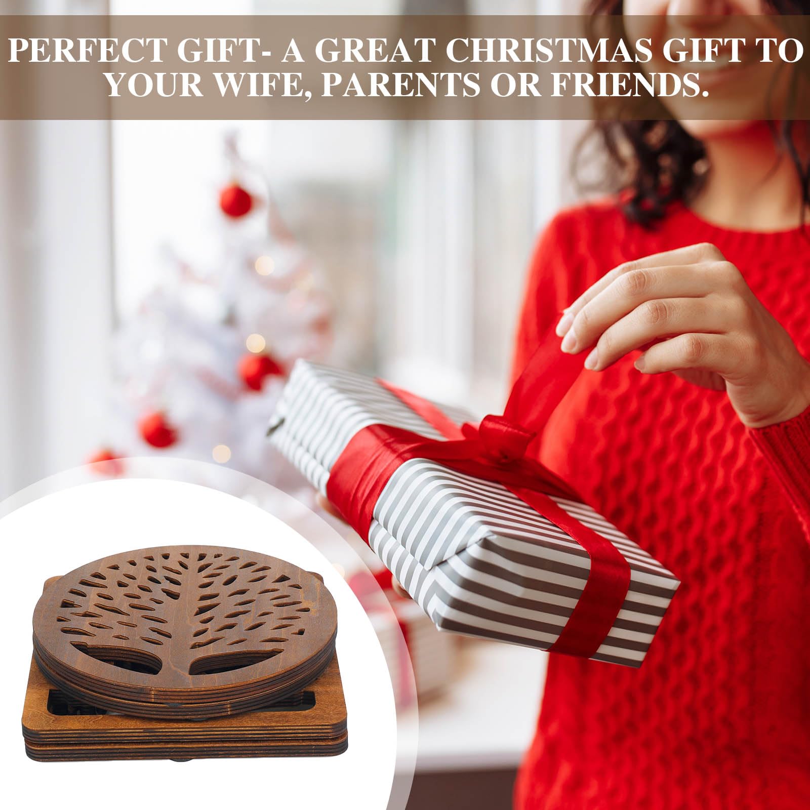 Beeveer Gift Ready Trivet Set packaging for a housewarming
