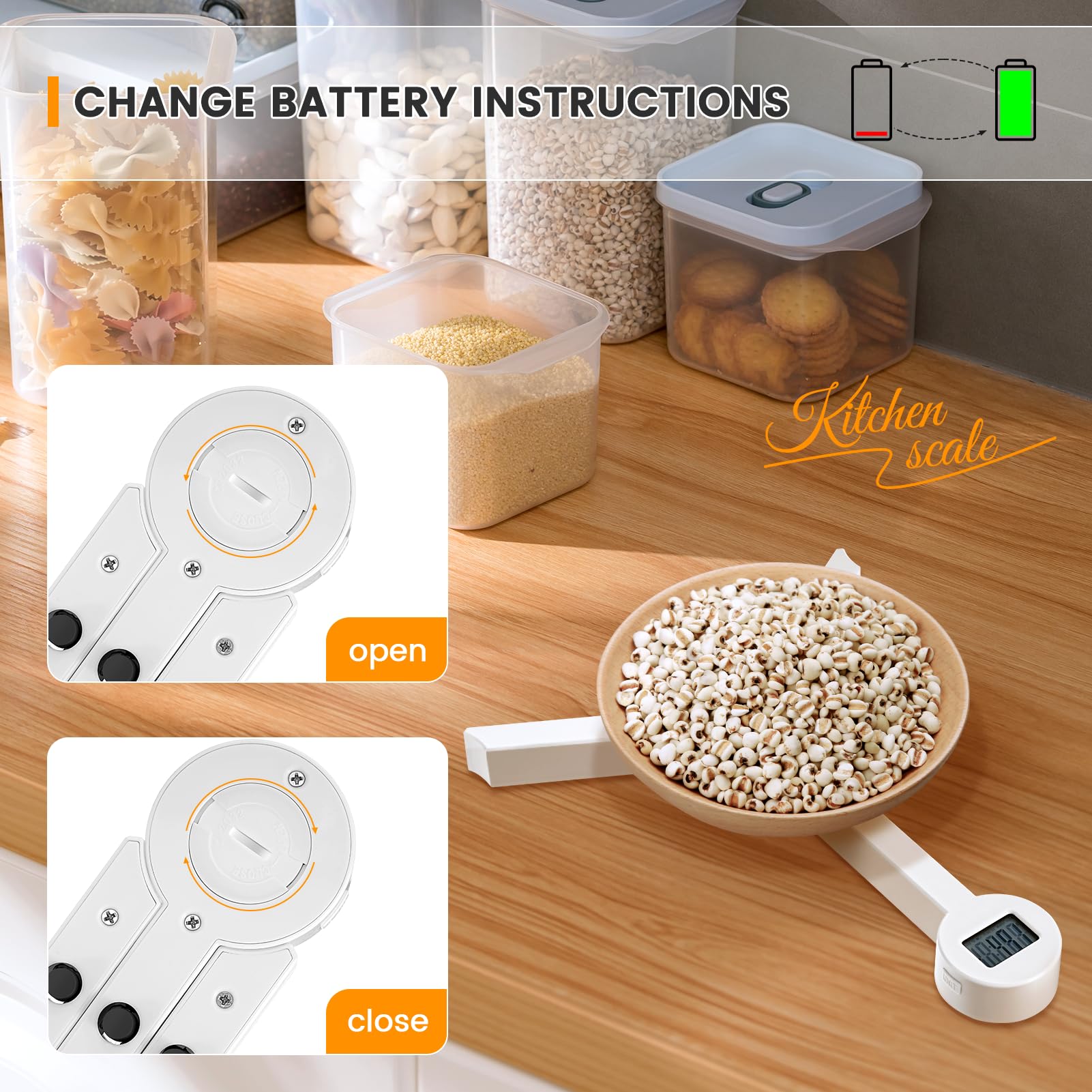 Beewin multi-unit scale adapts to grams, ounces, milliliters, and more