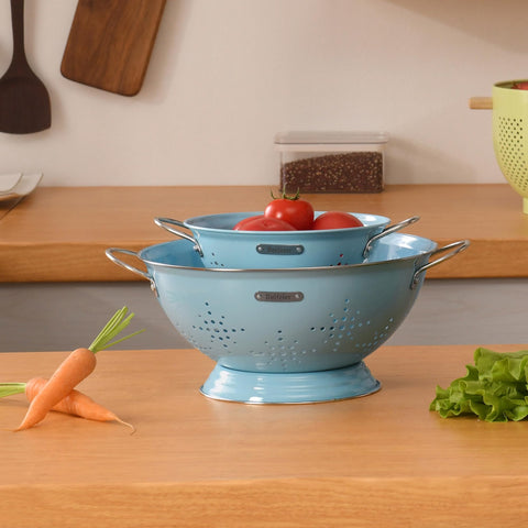 BeFare metal colander easy to wipe clean and store neatly