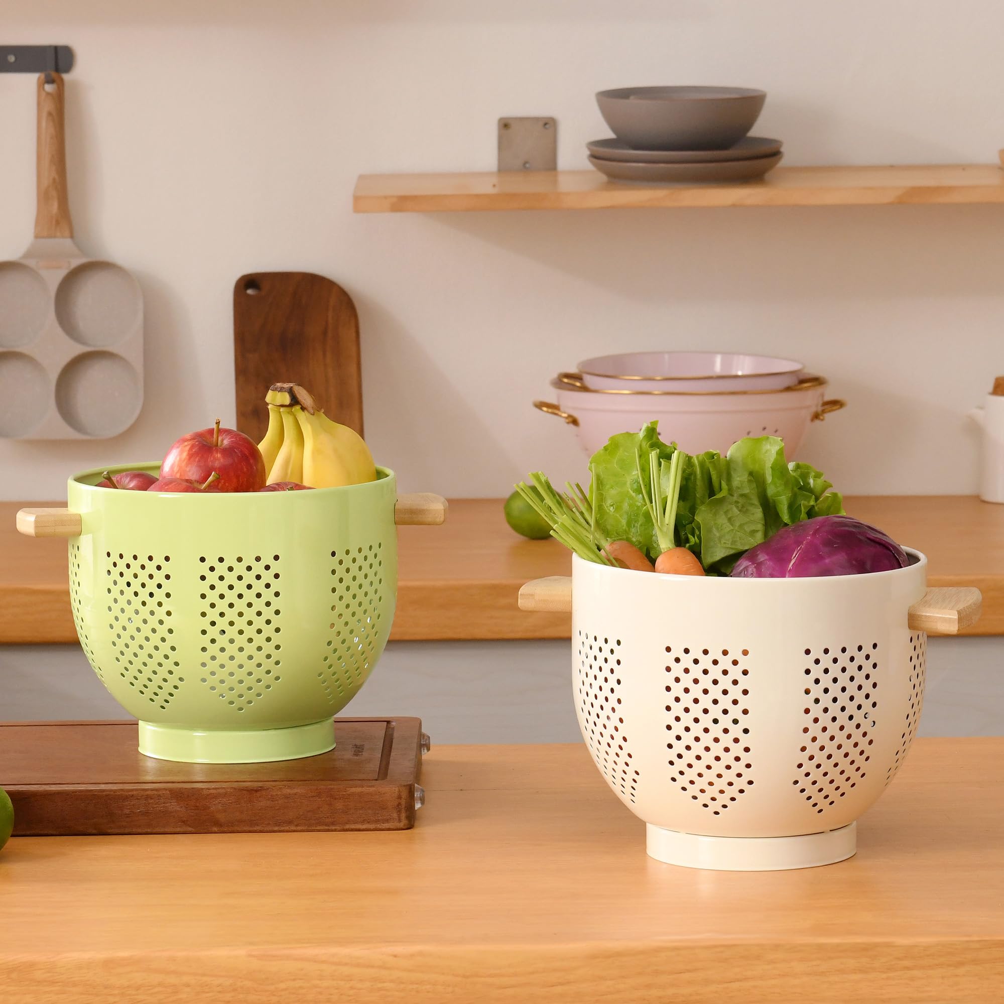 BeFare colander is easy to clean and store on the countertop.