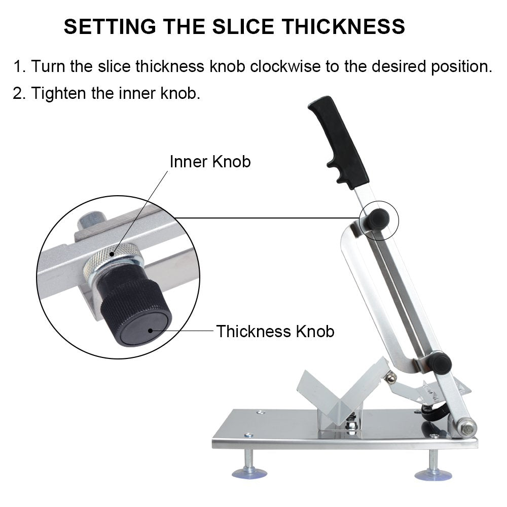 befen suction cups attachment keeps the slicer steady during operation