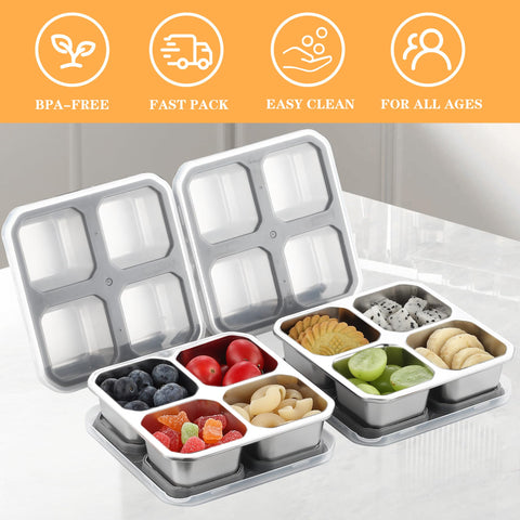 BEFOY clear lid snack container shows contents at a glance