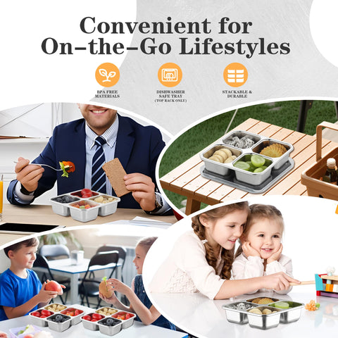 BEFOY picnic and road-trip essential plate keeps meals neatly separated