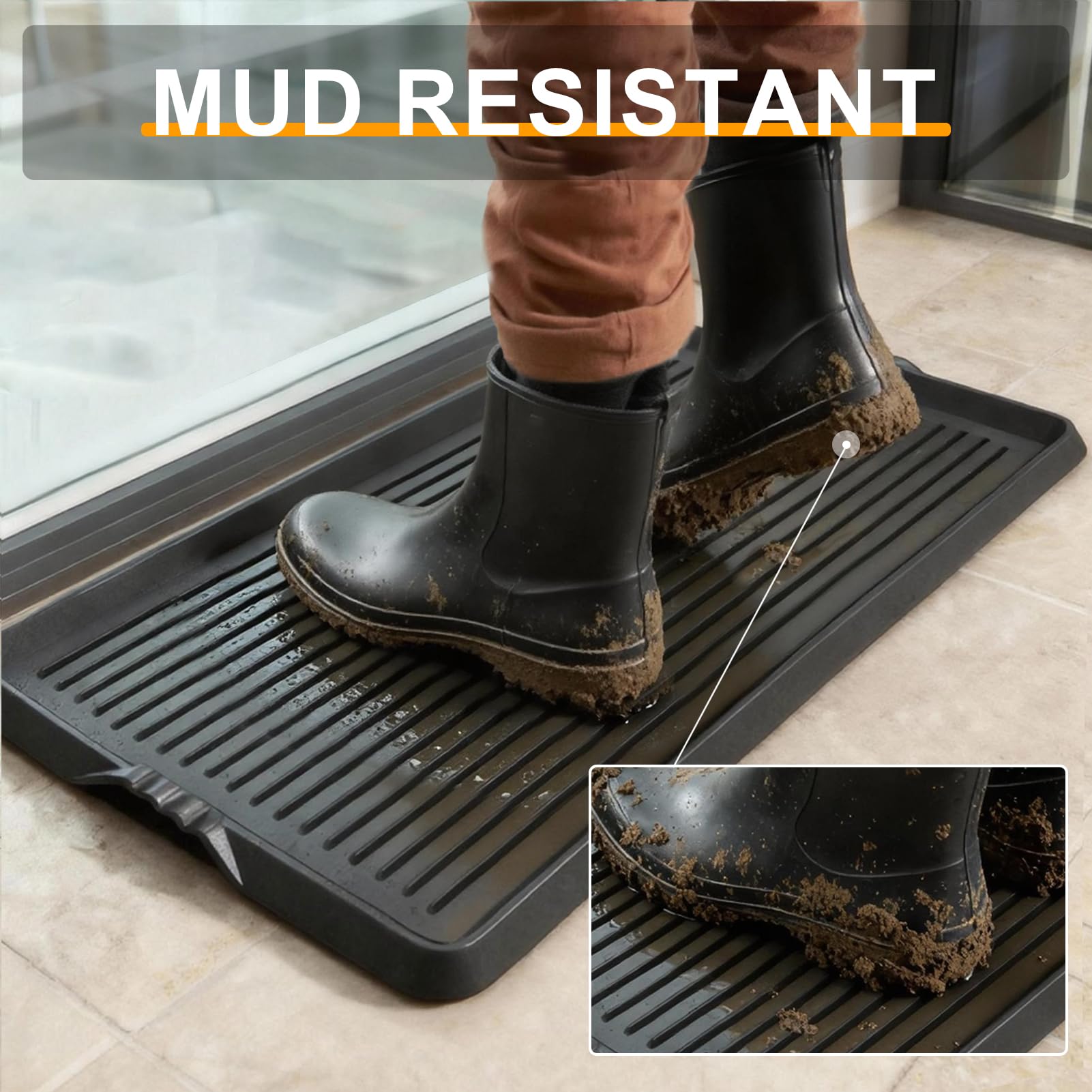 BEHERO boot tray suitable for indoor and outdoor use all year.