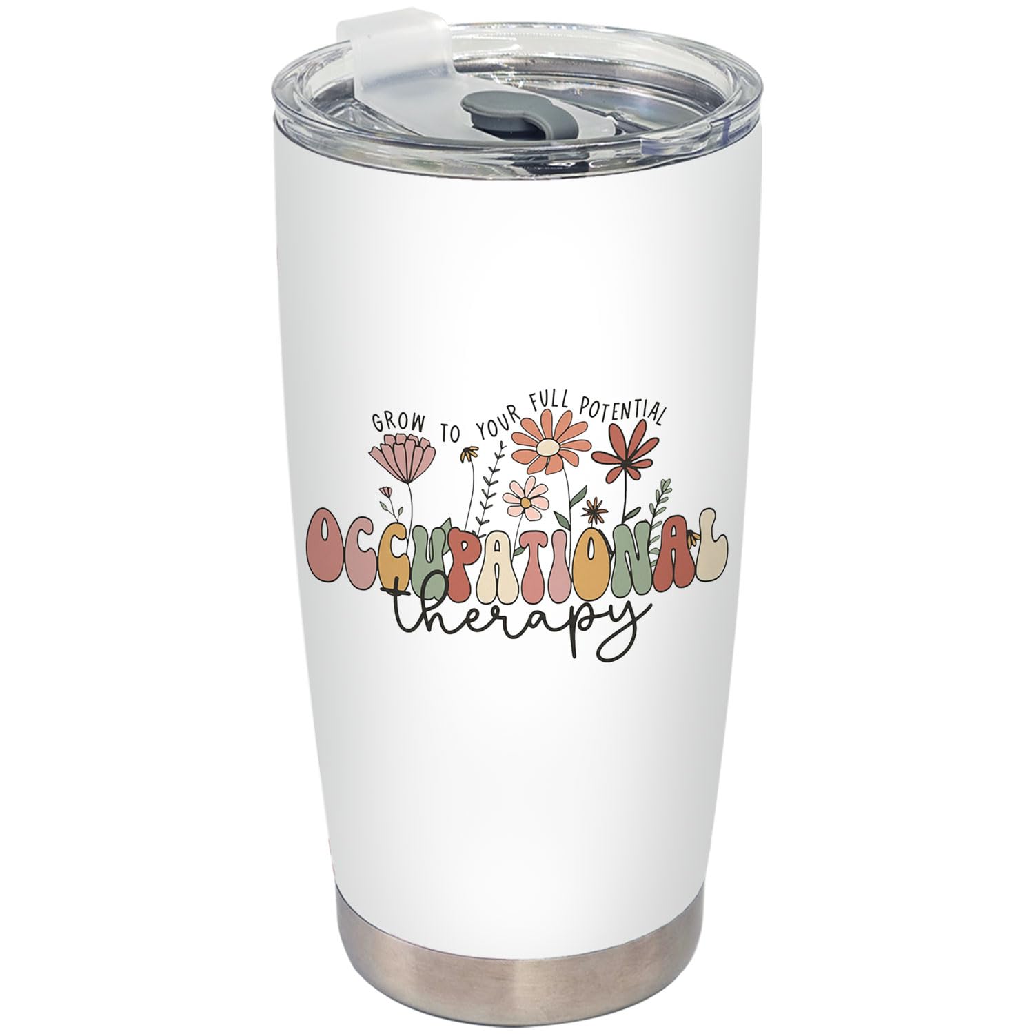 BEHIFL 20oz tumbler with lid and straw for on-the-go hydration