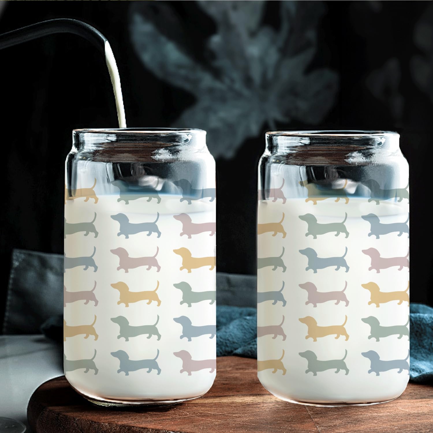 BEHIFL bamboo lid and glass straw keeping drinks fresh and clean