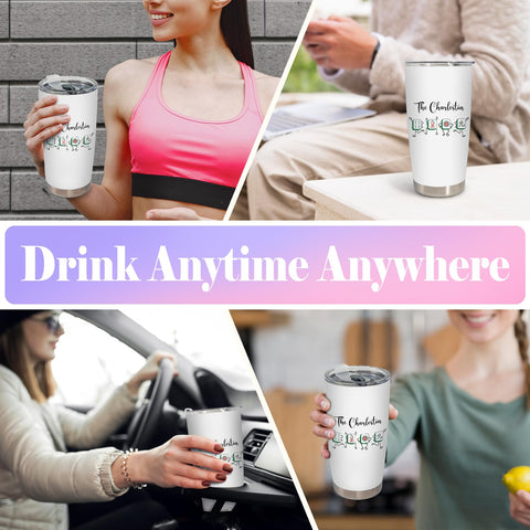 BEHIFL Chinese Mahjong Tumbler insulation preserves cold or hot beverages longer.