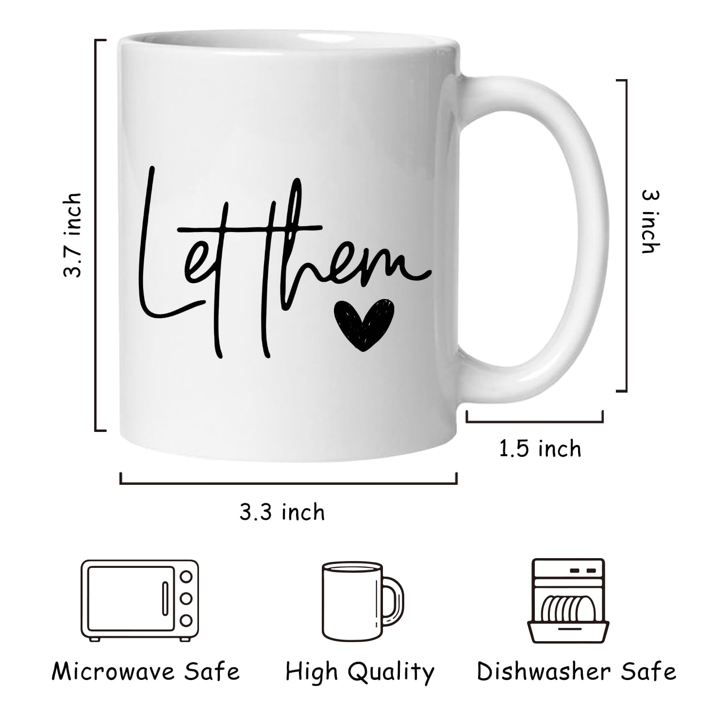 BEHIFL Daily-Use Office-Home Mug suits everyday coffee, tea, or cocoa moments.