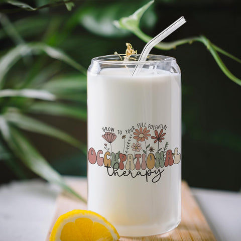 BEHIFL glass cup with clear body design for stylish sipping