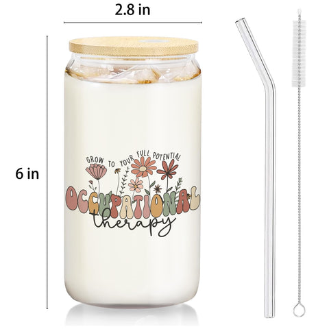 BEHIFL included glass straw and brush for easy cleaning