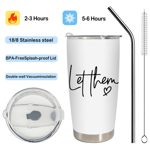 BEHIFL tumbler with double-wall insulation maintains cold or hot beverages longer