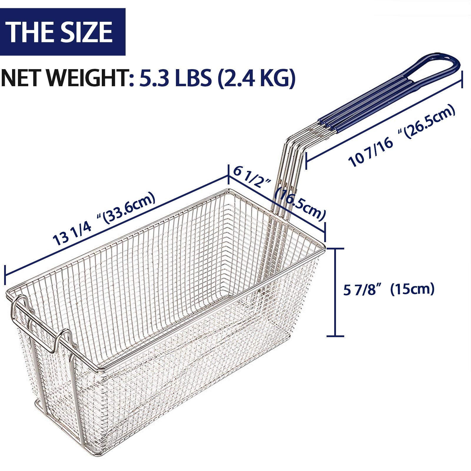 Bei Cheng nickel-plated iron basket construction provides durability and rust resistance.
